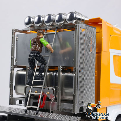 1/14 8x8 RC Sattelzugmaschine RTR R620 Metall Ferngesteuerte Autos Zusammengebaut und Lackiert 3-Gang Getriebe Licht Sound System