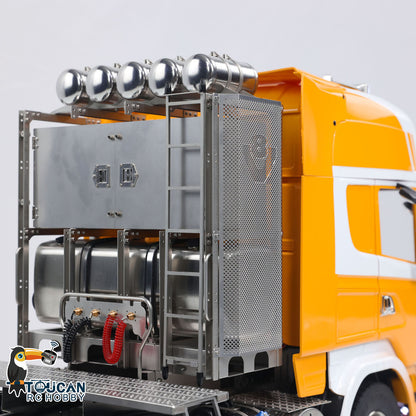 1/14 8x8 RC Sattelzugmaschine RTR R620 Metall Ferngesteuerte Autos Zusammengebaut und Lackiert 3-Gang Getriebe Licht Sound System