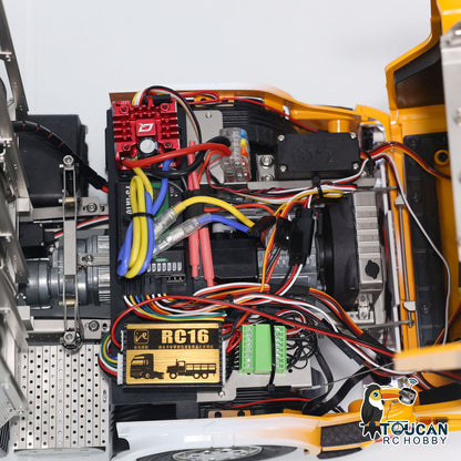 1/14 8x8 RC Sattelzugmaschine RTR R620 Metall Ferngesteuerte Autos Zusammengebaut und Lackiert 3-Gang Getriebe Licht Sound System