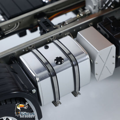 1/14 6x6 RC Sattelzugmaschine 2-Gang-Getriebe Funkfernsteuerung Auto Sounds Lichter