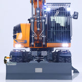 LR914 PRO MAX Metal 4WD 1/14 RC Hydraulic Wheeled Excavator 11-ways Valve RTR Radio Controlled Digger PL18EV Lite Battery Light