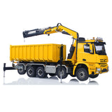 Toucanhobby 1/14 10*10 Metal RC Hydraulic Roll 0n Off Dumper 9-Way Reversing Valve Rear Axle Lifting for Model Enthusiasts