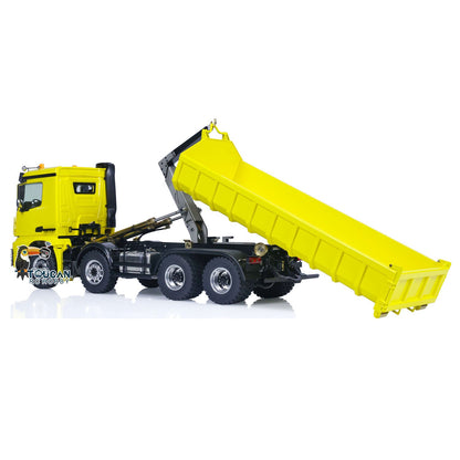 TOUCAN RC HOBBY Customized LESU 1/14 8x8 Hydraulic Machine RC Dumper Truck Remote Control Full Dump Car Hobby Model Sound RTR Painted Assembled