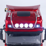 1/18 RC Tractor Truck Remote Control Truck 770S 3 Axle Plastic Semi Trailer Flatbed Finished Model RTR Battery Light Sound Effects