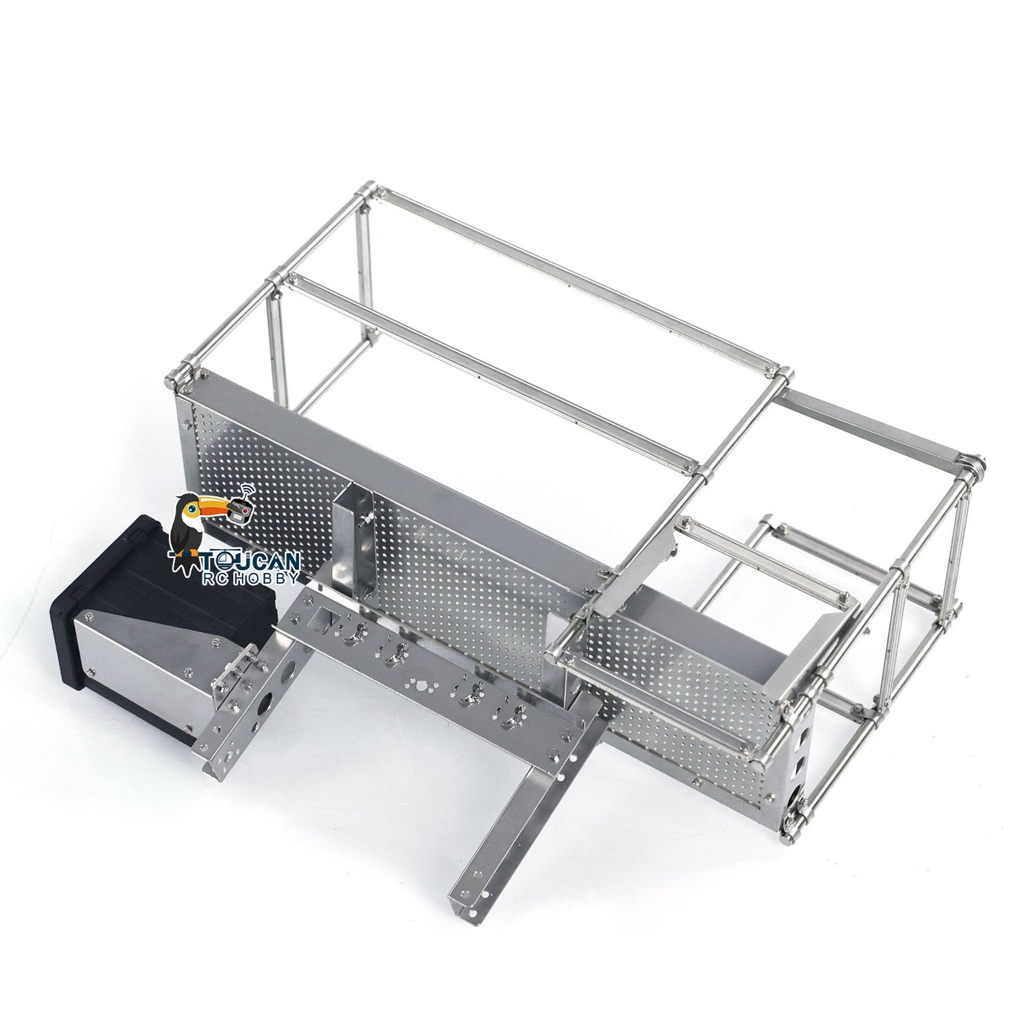 SCALECLUB 1/14 Hydraulischer RC-Kippanhänger mit 3 Achsen für ferngesteuerte Sattelzugmaschinen, Hobbymodelle, Spielzeugmodellzubehör für Heimwerker