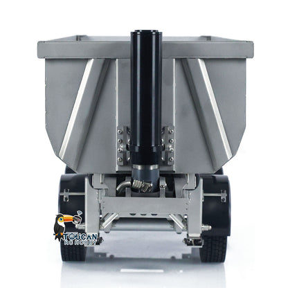 SCALECLUB 1/14 Hydraulischer RC-Kippanhänger mit 3 Achsen für ferngesteuerte Sattelzugmaschinen, Hobbymodelle, Spielzeugmodellzubehör für Heimwerker