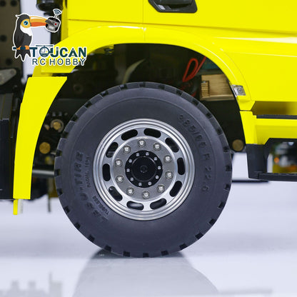 TOUCAN RC HOBBY Customized LESU 1/14 8x8 Hydraulic Machine RC Dumper Truck Remote Control Full Dump Car Hobby Model Sound RTR Painted Assembled