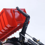 1/14 10x10 Metal RC Hydraulic Dump Car Remote Control Crane Full Dumper Trucks 9-Channel Reversing Valve with LED Light Sound