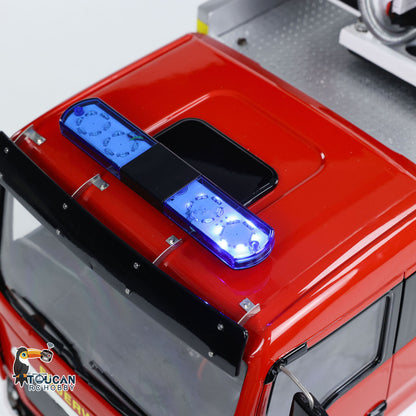 TOUCAN RC HOBBY 1/14 Metal Chassis Snozzle High-reach Extendable Turret 8x4 Remote Control Fire Truck Servo ESC Motor Light Sound System