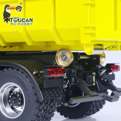 TOUCAN RC HOBBY Customized LESU 1/14 8x8 Hydraulic Machine RC Dumper Truck Remote Control Full Dump Car Hobby Model Sound RTR Painted Assembled