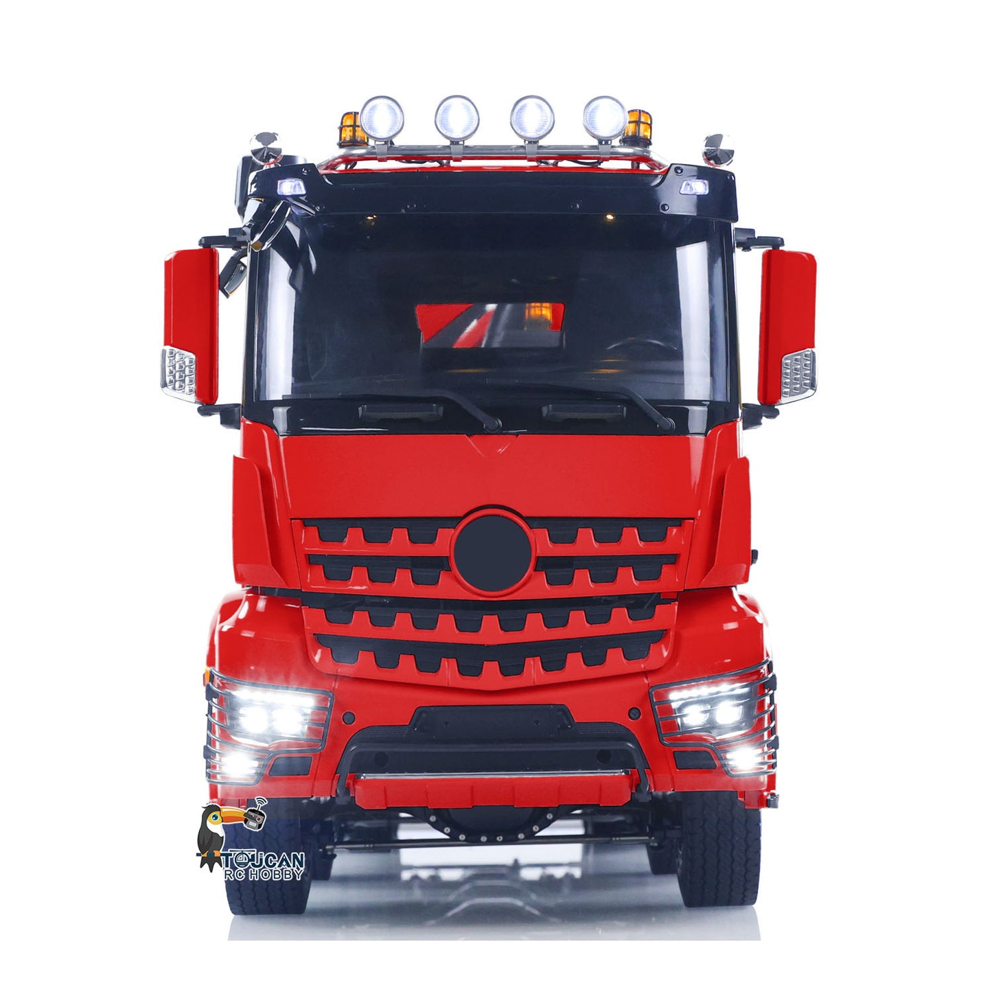 Toucanhobby 1/14 10*10 Metal RC Hydraulic Roll 0n Off Dumper 3 Speed Transmission Rear Axle Steering 9-way Reversing Valve Model