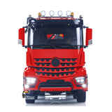 Metal 1/14 Hydraulic RC Dumper Car 10x10 Full-dump Crane Truck Rear Axle Lifting With 3-speed Gearbox Light Sound System Motor ESC