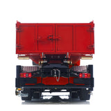 Metal 1/14 Hydraulic RC Dumper Car 10x10 Full-dump Crane Truck Rear Axle Lifting With 3-speed Gearbox Light Sound System Motor ESC