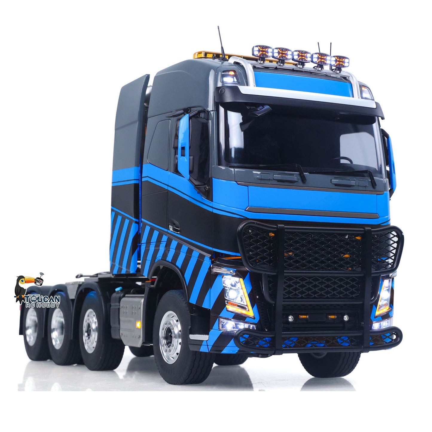 8x8 1/14 Remote Control Tractor Truck 56360 TOUCAN 2Speed Gearbox Light System Sounds Smoke Unit Axle Locks Flysky Radio