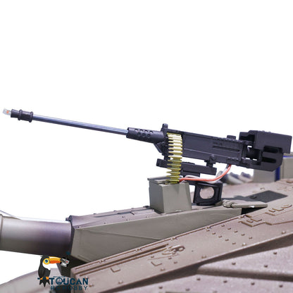 HengLong 1/16 TK7.1 IDF Merkava MK IV 3958 RTR RC Tank with FPV 360 Degrees Turret IR Smoke Unit BB Sounds Lights Metal Chassis Steel Gearbox