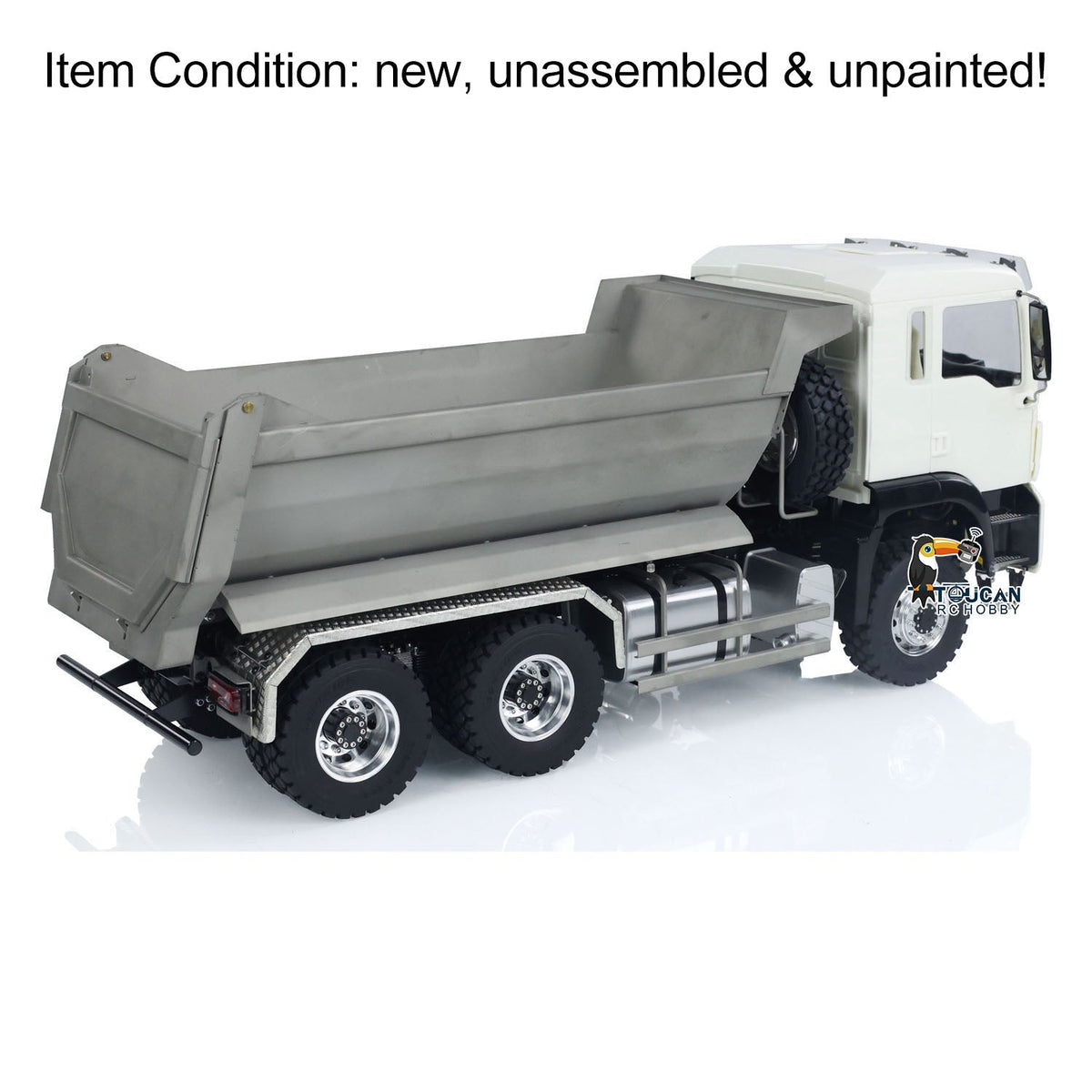 TOUCAN RC HOBBY LESU TGS Cabin 1/14 8*8/6*6 Metal RC Dumper Truck Hydraulic Contruction Vehicle 540 Brushed Motor Light Sound for Professional Model Hobbyists