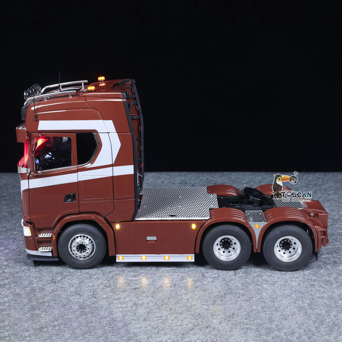 TOUCAN RC HOBBY 1/14 Remote Control Tractor Truck 770S 3Speed 6x2 Metal Chassis Axle Lock RC Lorry Vehicle Flysky ST8 Radio RTR Model