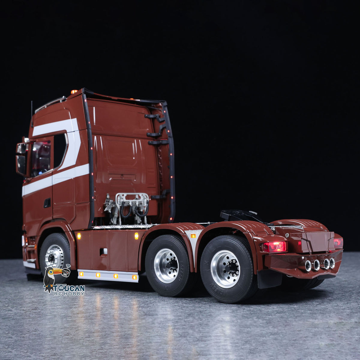 TOUCAN RC HOBBY 1/14 Remote Control Tractor Truck 770S 3Speed 6x2 Metal Chassis Axle Lock RC Lorry Vehicle Flysky ST8 Radio RTR Model