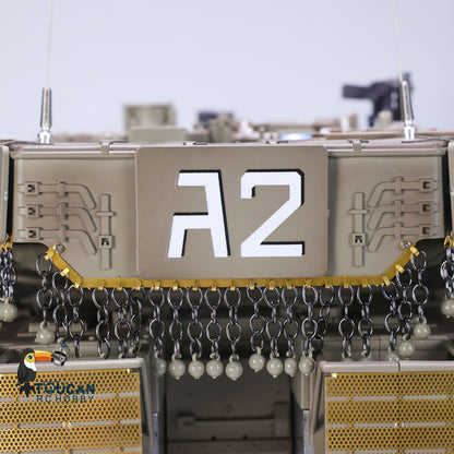 HengLong 1/16 TK7.1 IDF Merkava MK IV 3958 RTR RC Tank with FPV 360 Degrees Turret IR Smoke Unit BB Sounds Lights Metal Chassis Steel Gearbox