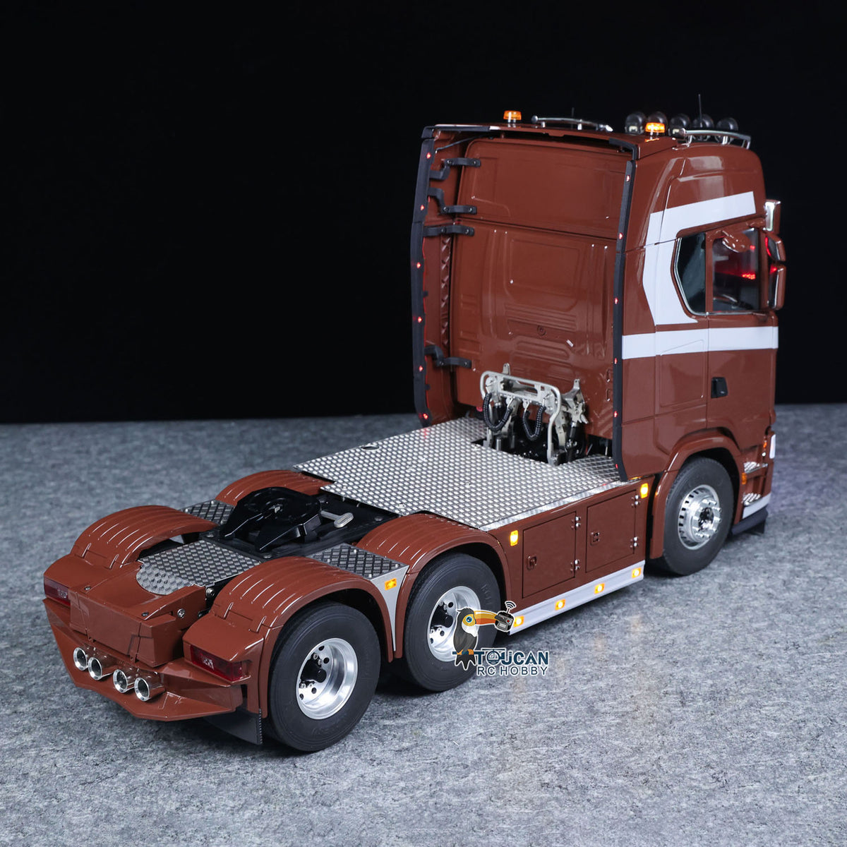 TOUCAN RC HOBBY 1/14 Remote Control Tractor Truck 770S 3Speed 6x2 Metal Chassis Axle Lock RC Lorry Vehicle Flysky ST8 Radio RTR Model
