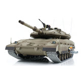 1/16 RC Tank Heng Long Merkava MK IV 3958 Remote Control Battle Tank Upgraded Metal Sprockets Smoke BB Shooting Dual Battery