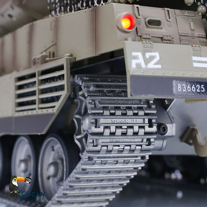 HengLong 1/16 TK7.1 IDF Merkava MK IV 3958 RTR RC Tank with FPV 360 Degrees Turret IR Smoke Unit BB Sounds Lights Metal Chassis Steel Gearbox