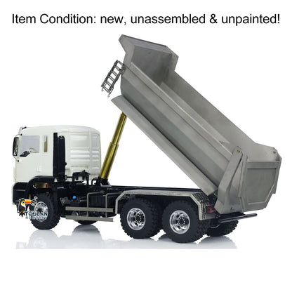 TOUCAN RC HOBBY LESU TGS Cabin 1/14 8*8/6*6 Metal RC Dumper Truck Hydraulic Contruction Vehicle 540 Brushed Motor Light Sound for Professional Model Hobbyists