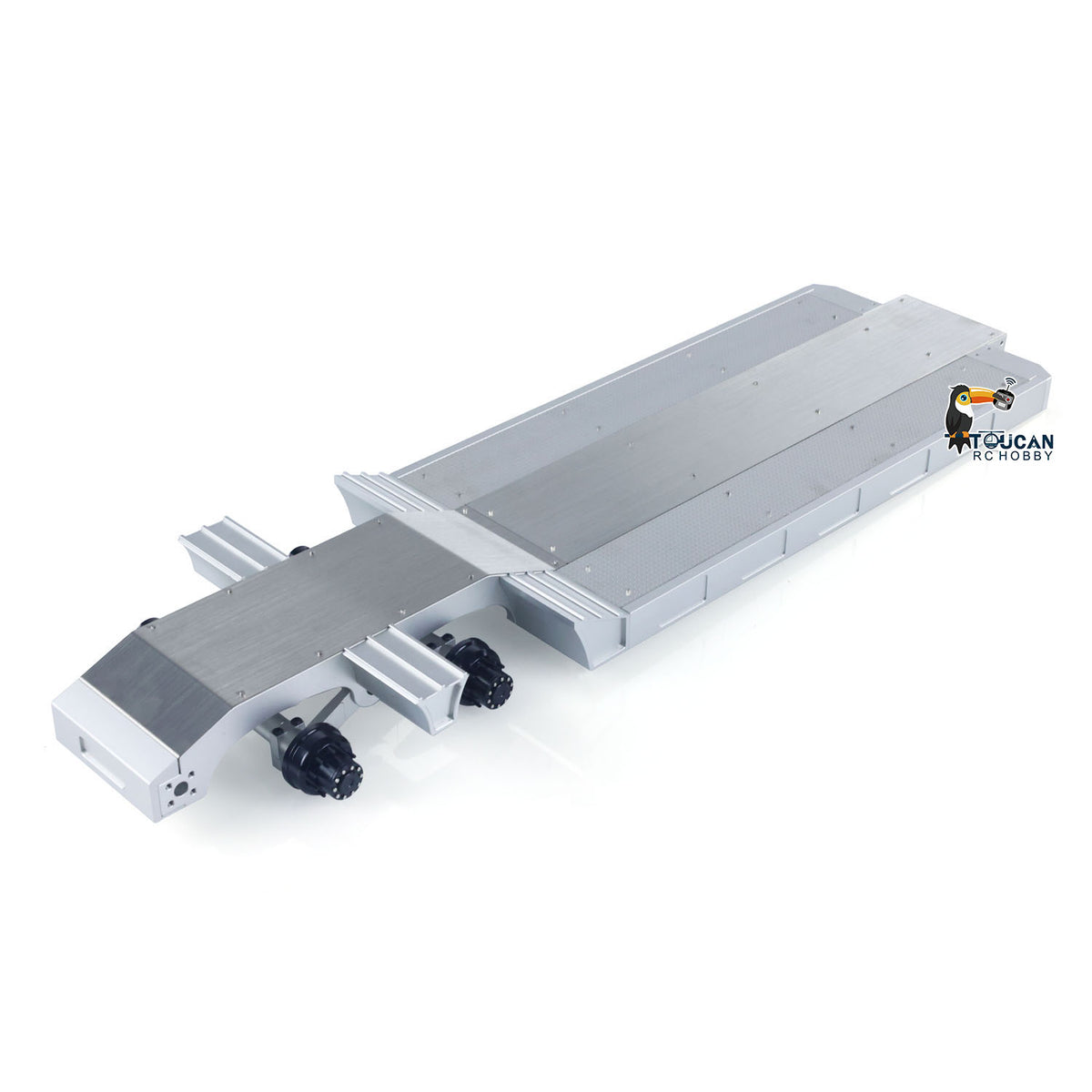TOUCAN RC HOBBY UNABLE TO Germany, Austria, Switzerland 1/14 DoubleE Metal 2 Axels Low Trailer Flatbed E012 001 for Remote Control Tractor Truck E113 RC Lorry Car Model Upgrade Parts