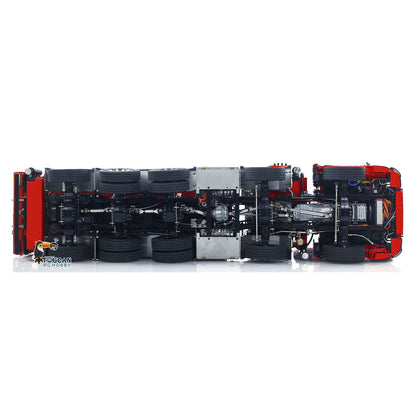 1/14 Hydraulic RC Crane Tipper Truck 10x10 Full Dump Car Engineering Vehicle Model  3-speed Gearbox Light Sound System