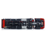 1/14 10x10 Metal RC Hydraulic Dump Car Remote Control Crane Full Dumper Trucks 9-Channel Reversing Valve with LED Light Sound