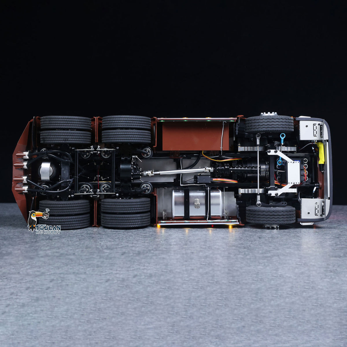 TOUCAN RC HOBBY 1/14 Remote Control Tractor Truck 770S 3Speed 6x2 Metal Chassis Axle Lock RC Lorry Vehicle Flysky ST8 Radio RTR Model