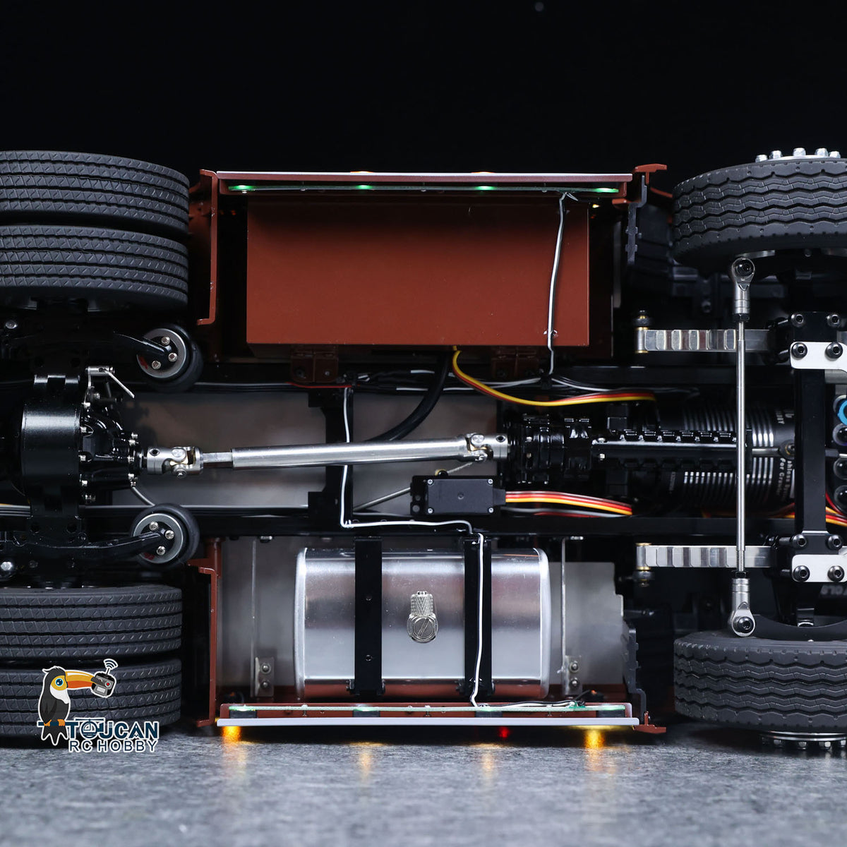 TOUCAN RC HOBBY 1/14 Remote Control Tractor Truck 770S 3Speed 6x2 Metal Chassis Axle Lock RC Lorry Vehicle Flysky ST8 Radio RTR Model