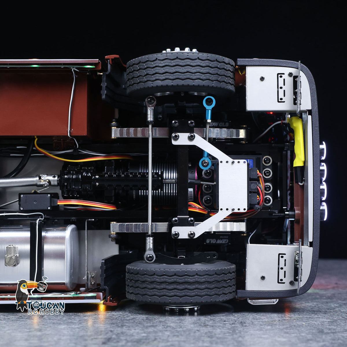 TOUCAN RC HOBBY 1/14 Remote Control Tractor Truck 770S 3Speed 6x2 Metal Chassis Axle Lock RC Lorry Vehicle Flysky ST8 Radio RTR Model