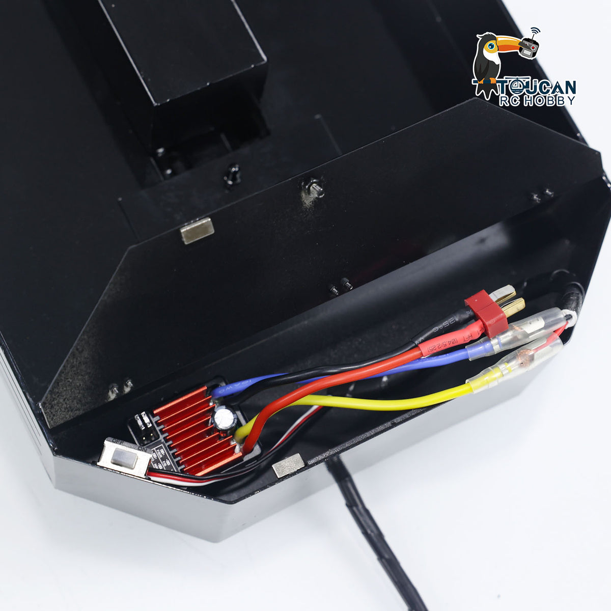 4-achsiger ausziehbarer Sattelauflieger aus Metall, lackiert für 1/14 RC-Sattelzugmaschine, ferngesteuertes Automodell, Rücklicht-LED