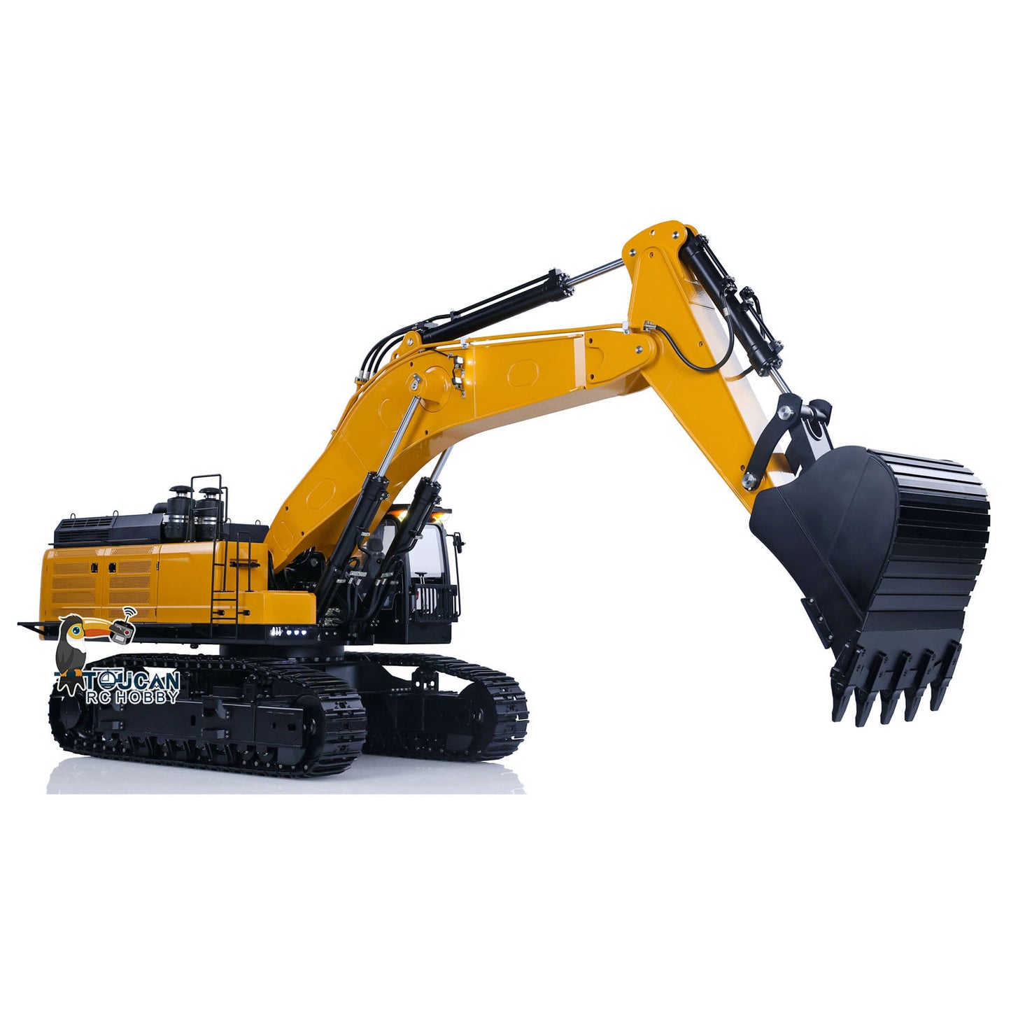 Kabolite K980 1/14 Hydraulischer RC-Bagger SY980H Giant PL18 Lite Funkgesteuerter Bagger Metall Manueller Schnellwechsler Elektrischer Hammeraufreißer 