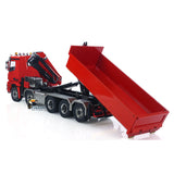 Toucanhobby 1/14 10*10 Metal RC Hydraulic Roll On/Off Dump Truck 9-Way Reversing Valve Rear Axle Steering for Construction Vehicle Enthusiasts