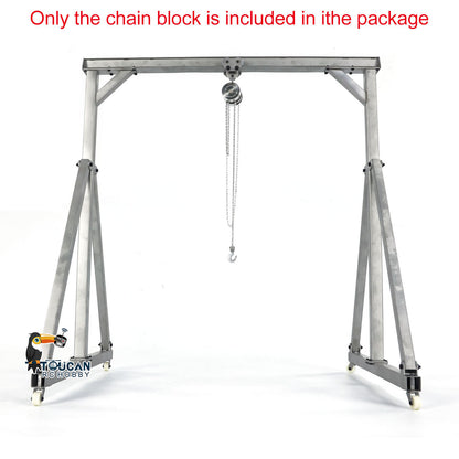 TOUCAN RC HOBBY JDM Metal Chain Block/Gantry Crane for 1/10 RC Crane Remote Control Heavy Load Lifting Vehicle DIY Model Designed
