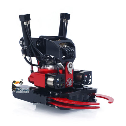 CUT Model Metal Electric Vibrating Tamper/Sweeper/Hydraulic Inclined Wide/Clamshell Bucket/Log Grapple/Wrist for 1/14 RC Excavator LR914 PRO MAX DIY Models