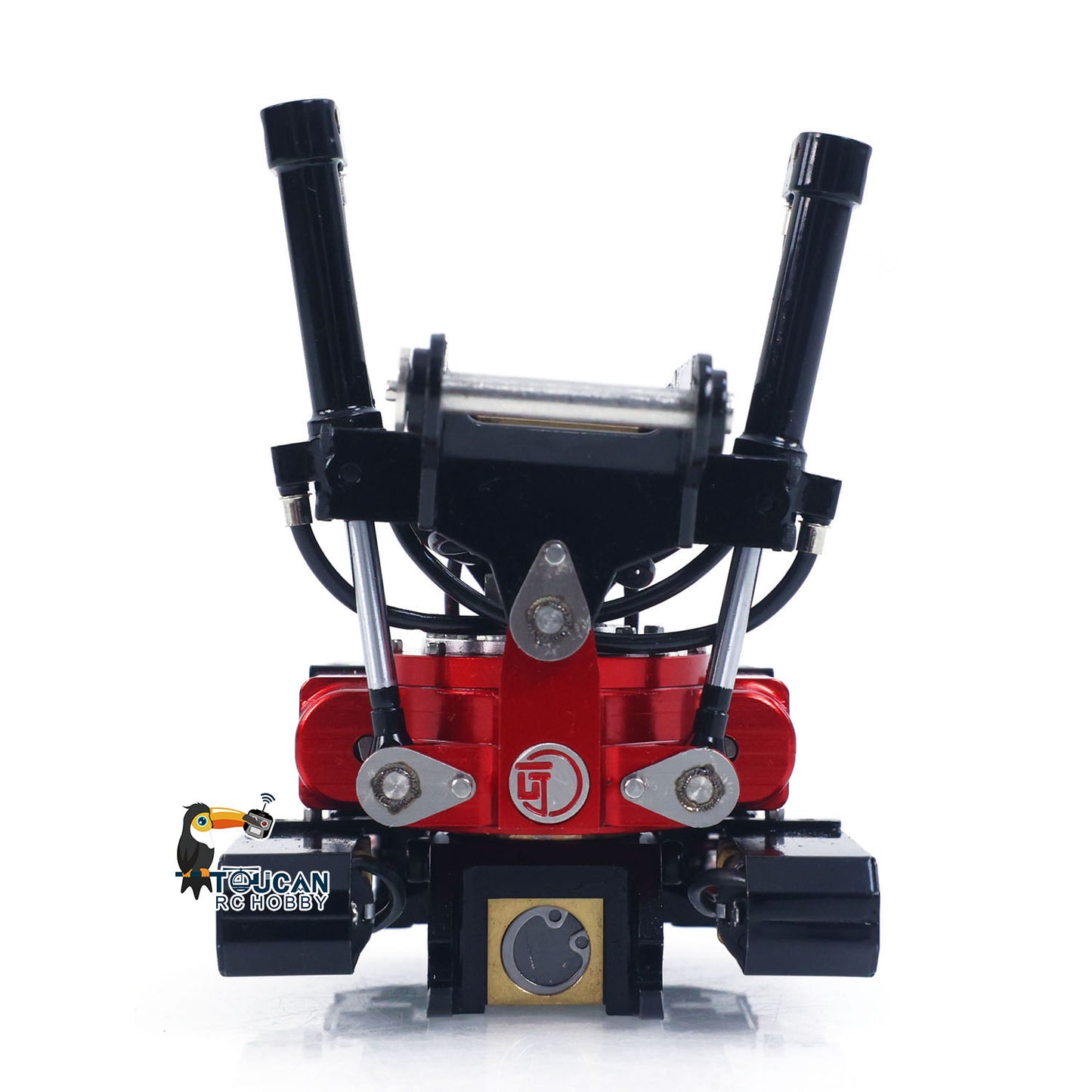 CUT Model Metal Electric Vibrating Tamper/Sweeper/Hydraulic Inclined Wide/Clamshell Bucket/Log Grapple/Wrist for 1/14 RC Excavator LR914 PRO MAX DIY Models