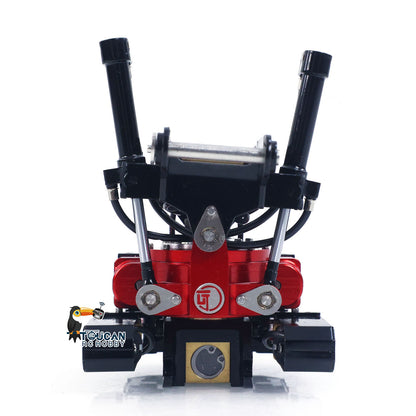 CUT Model Metal Electric Vibrating Tamper/Sweeper/Hydraulic Inclined Wide/Clamshell Bucket/Log Grapple/Wrist for 1/14 RC Excavator LR914 PRO MAX DIY Models