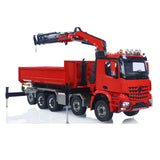 Toucanhobby 1/14 10*10 Metal RC Hydraulic Roll On/Off Dump Truck 9-Way Reversing Valve Rear Axle Steering for Construction Vehicle Enthusiasts