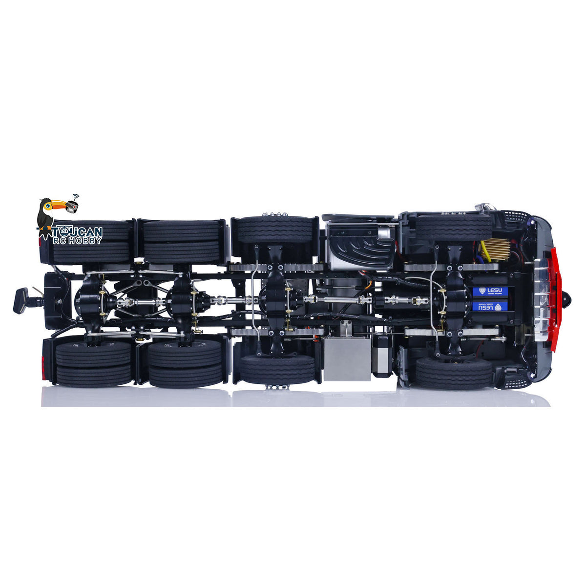 TOUCAN 1:14 RC Sattelzugmaschine 8*8 Metall Schweres Chassis Ferngesteuertes Auto Lackiert Zusammengebaut 3-Gang-Getriebe