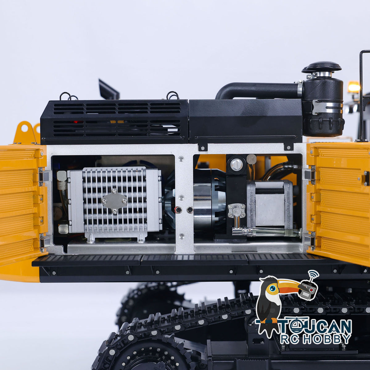 Kabolite K980 1/14 Hydraulischer RC-Bagger SY980H Giant PL18 Lite Funkgesteuerter Bagger Metall Manueller Schnellwechsler Elektrischer Hammeraufreißer 