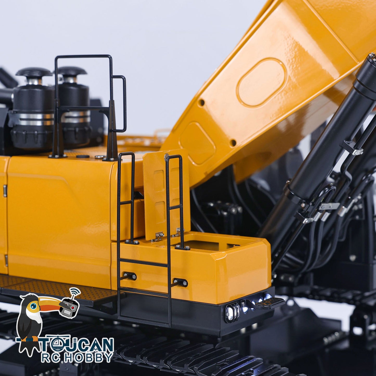Kabolite K980 1/14 Hydraulischer RC-Bagger SY980H Giant PL18 Lite Funkgesteuerter Bagger Metall Manueller Schnellwechsler Elektrischer Hammeraufreißer 