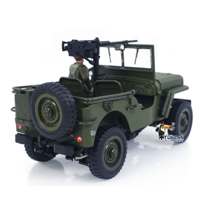 1/16 Remote Control Off Road Vehicle 4*4 Electric RC Military Truck Model Metal Car Shell Drive Shafts Chassis Rail Gears RTR