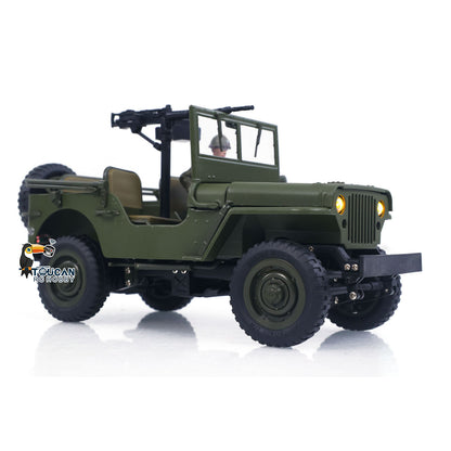 1/16 Remote Control Off Road Vehicle 4*4 Electric RC Military Truck Model Metal Car Shell Drive Shafts Chassis Rail Gears RTR