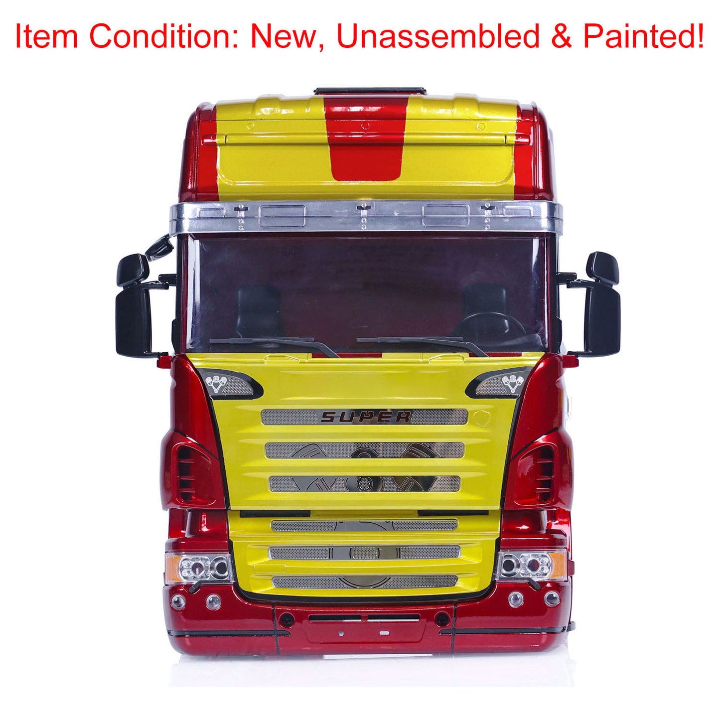 TOUCAN RC HOBBY Hobby RC Car Body Shell High-roof Cabin for 6x6 6x4 1/14 Remote Control Tractor Truck Construction Vehicle DIY Model