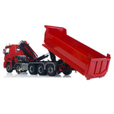 1/14 Hydraulic RC Crane Tipper Truck 10x10 Full Dump Car Engineering Vehicle Model  3-speed Gearbox Light Sound System