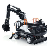 MTM EC380 Metal 1/14 RC Hydraulic Excavator 8-way Reversing Valve FlySky PL18EV Radio Controller for Engineering Vehicle Enthusiasts
