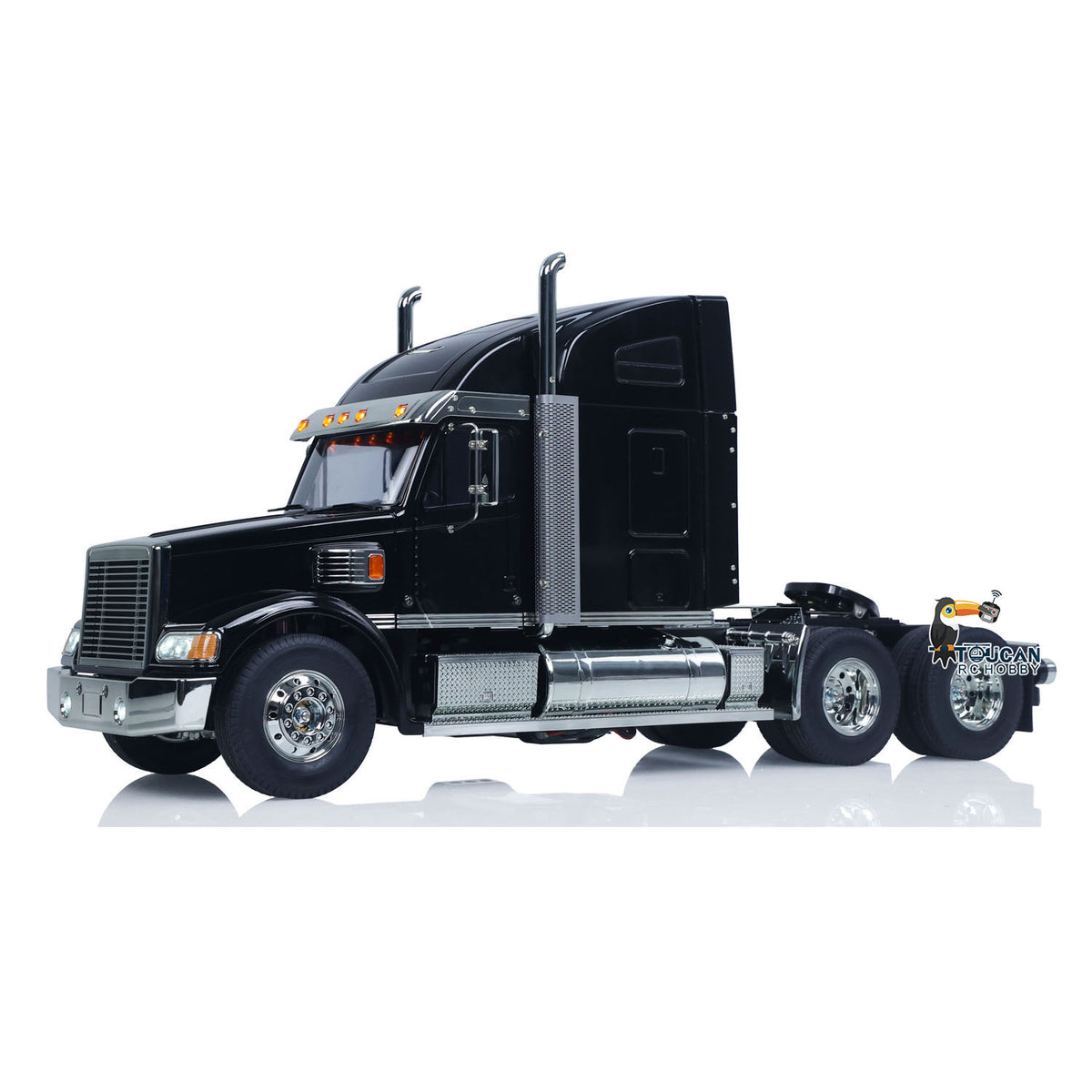 TOUCAN RC HOBBY Customized DIY Knight Hauler 56314 6*4 1/14 RC Tractor Truck Remote Control Lorry Car Model Light Sound I6S Radio Battery